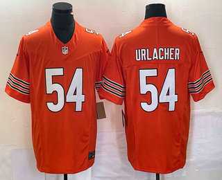 Men & Women & Youth Chicago Bears #54 Brian Urlacher Orange 2023 F.U.S.E. Vapor Limited Stitched Jersey